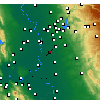 Nearby Forecast Locations - Elk Grove - Mapa