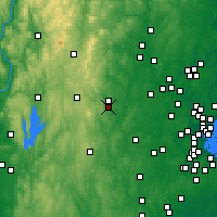 Nearby Forecast Locations - Leominster - Mapa
