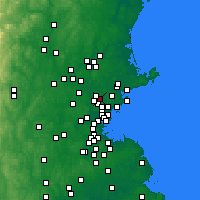 Nearby Forecast Locations - Wakefield - Mapa