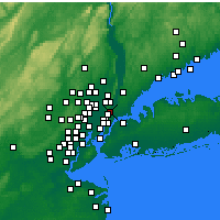 Nearby Forecast Locations - Fort Lee - Mapa