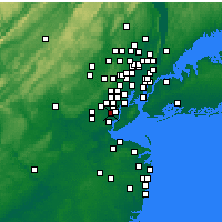 Nearby Forecast Locations - Rahway - Mapa