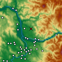 Nearby Forecast Locations - Battle Ground - Mapa