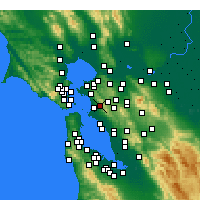Nearby Forecast Locations - Berkeley - Mapa