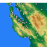 Nearby Forecast Locations - Cupertino - Mapa