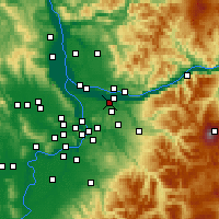 Nearby Forecast Locations - Fairview - Mapa