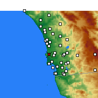 Nearby Forecast Locations - La Jolla - Mapa