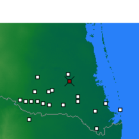 Nearby Forecast Locations - Lyford - Mapa