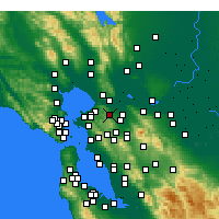 Nearby Forecast Locations - Martinez - Mapa