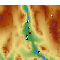 Nearby Forecast Locations - Mohave Valley - Mapa