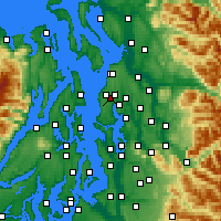 Nearby Forecast Locations - Mountlake Terrace - Mapa