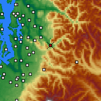 Nearby Forecast Locations - North Bend - Mapa