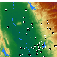 Nearby Forecast Locations - Olivehurst - Mapa