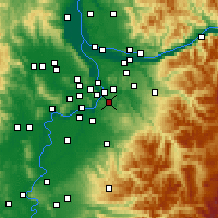 Nearby Forecast Locations - Oregón - Mapa