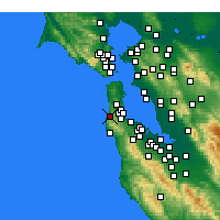 Nearby Forecast Locations - Pacífica - Mapa