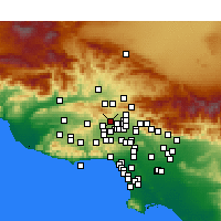 Nearby Forecast Locations - Porter Ranch - Mapa