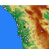 Nearby Forecast Locations - Poway - Mapa