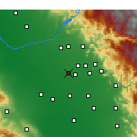 Nearby Forecast Locations - Selma - Mapa