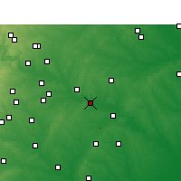 Nearby Forecast Locations - Smithville - Mapa