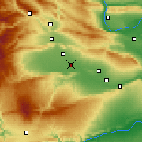 Nearby Forecast Locations - Toppenish - Mapa