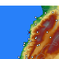 Nearby Forecast Locations - Biblos - Mapa