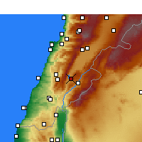 Nearby Forecast Locations - Karaoun - Mapa
