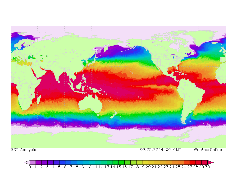 Mundo SST jue 09.05.2024 00 UTC