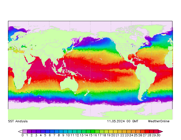 Mundo SST sáb 11.05.2024 00 UTC