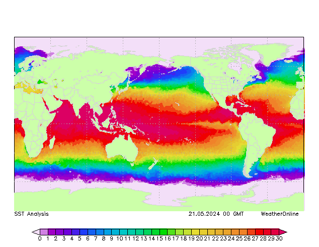 Mundo SST mar 21.05.2024 00 UTC