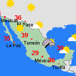 Pronóstico lun, 23-05 México
