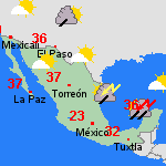 Pronóstico vie, 12-08 México