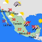 Pronóstico dom, 14-08 México