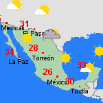 Pronóstico dom, 02-10 México