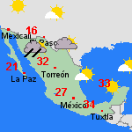 Pronóstico mar, 31-01 México