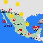 Pronóstico jue, 28-09 México