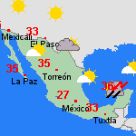 Pronóstico mié, 04-10 México
