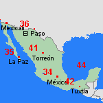 Pronóstico lun, 06-05 México