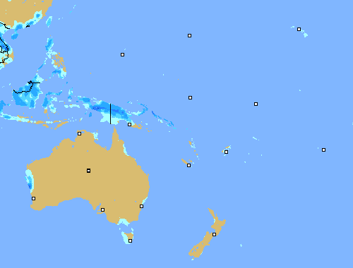 Precipitación (3 h) Australia!