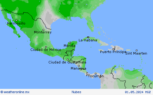 Duración del tiempo soleado Mapas de pronósticos