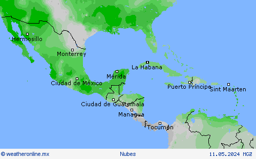 Duración del tiempo soleado Mapas de pronósticos