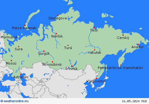  Rusia Europa Mapas de pronósticos