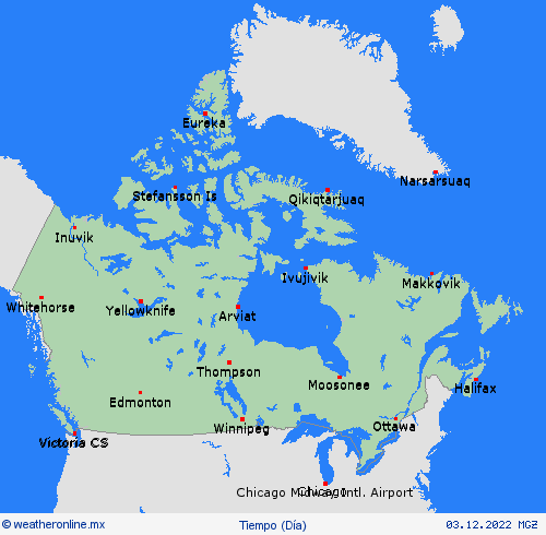 visión general  Norteamérica Mapas de pronósticos