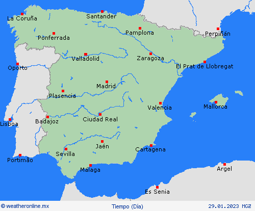 visión general España Europa Mapas de pronósticos