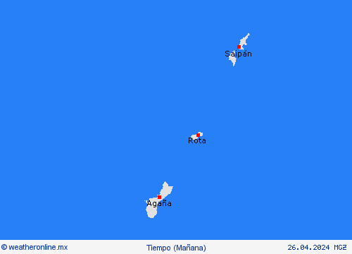 visión general Islas Marianas Oceanía Mapas de pronósticos