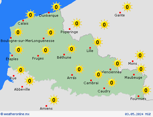 Mapa de pronóstico meteorologico