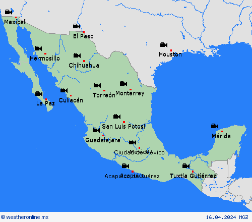 cámara web  México Mapas de pronósticos