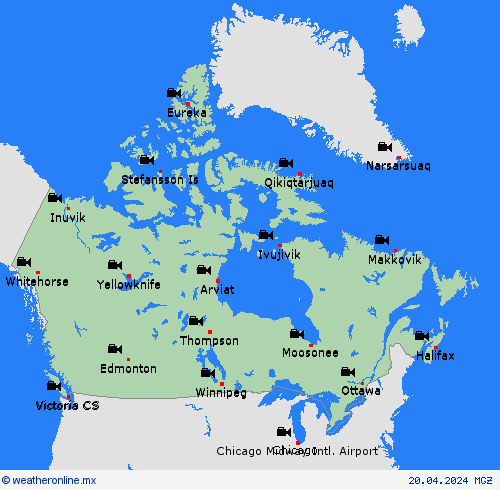 cámara web  Norteamérica Mapas de pronósticos