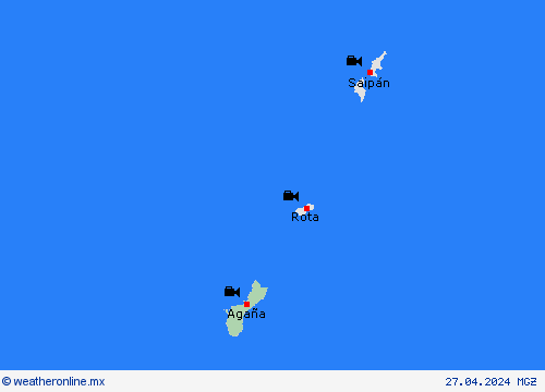 cámara web Guam Oceanía Mapas de pronósticos