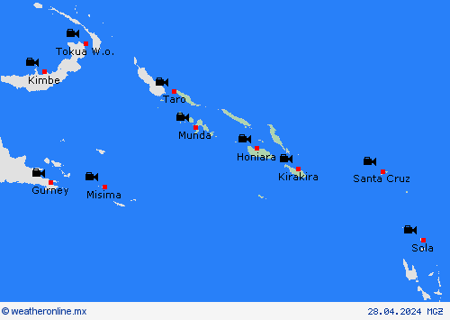 cámara web Islas Salomón Oceanía Mapas de pronósticos