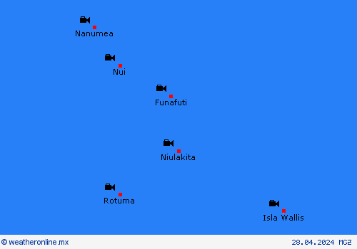 cámara web Tuvalu Oceanía Mapas de pronósticos