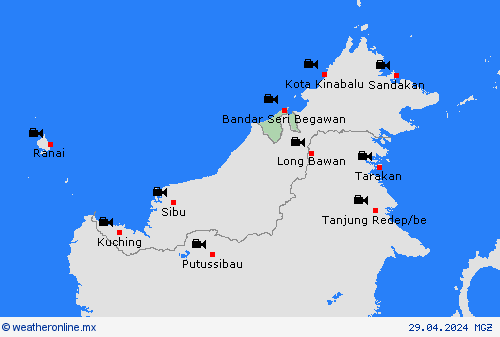 cámara web Brunéi Asia Mapas de pronósticos